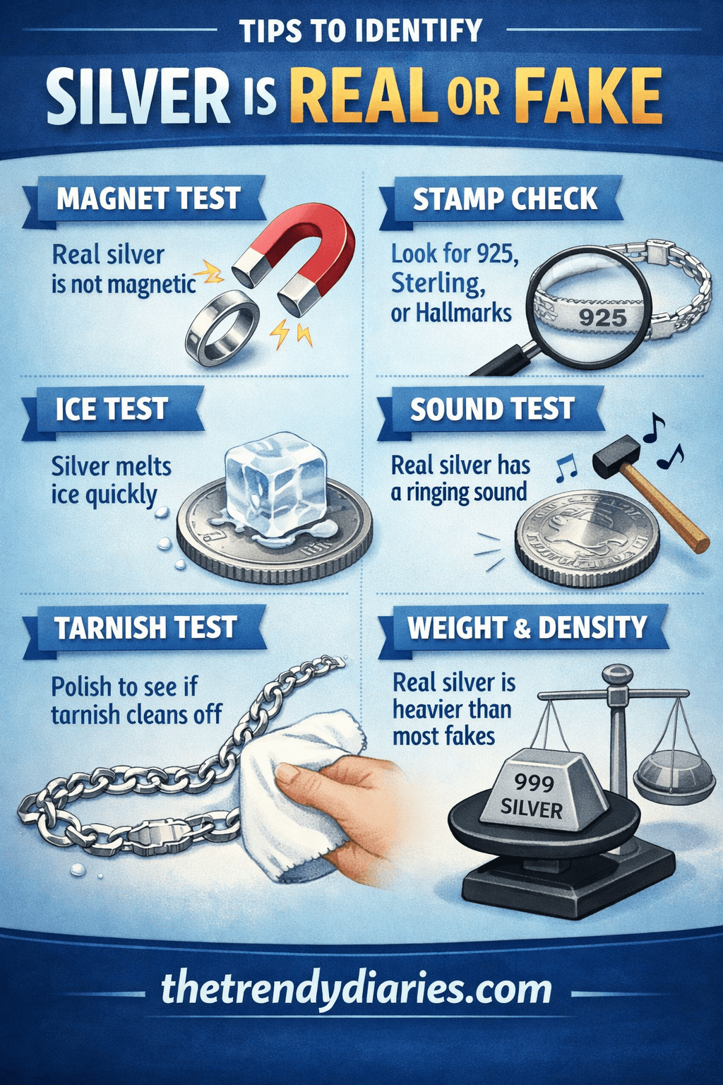 Tips to Identify Silver is Real or Fake