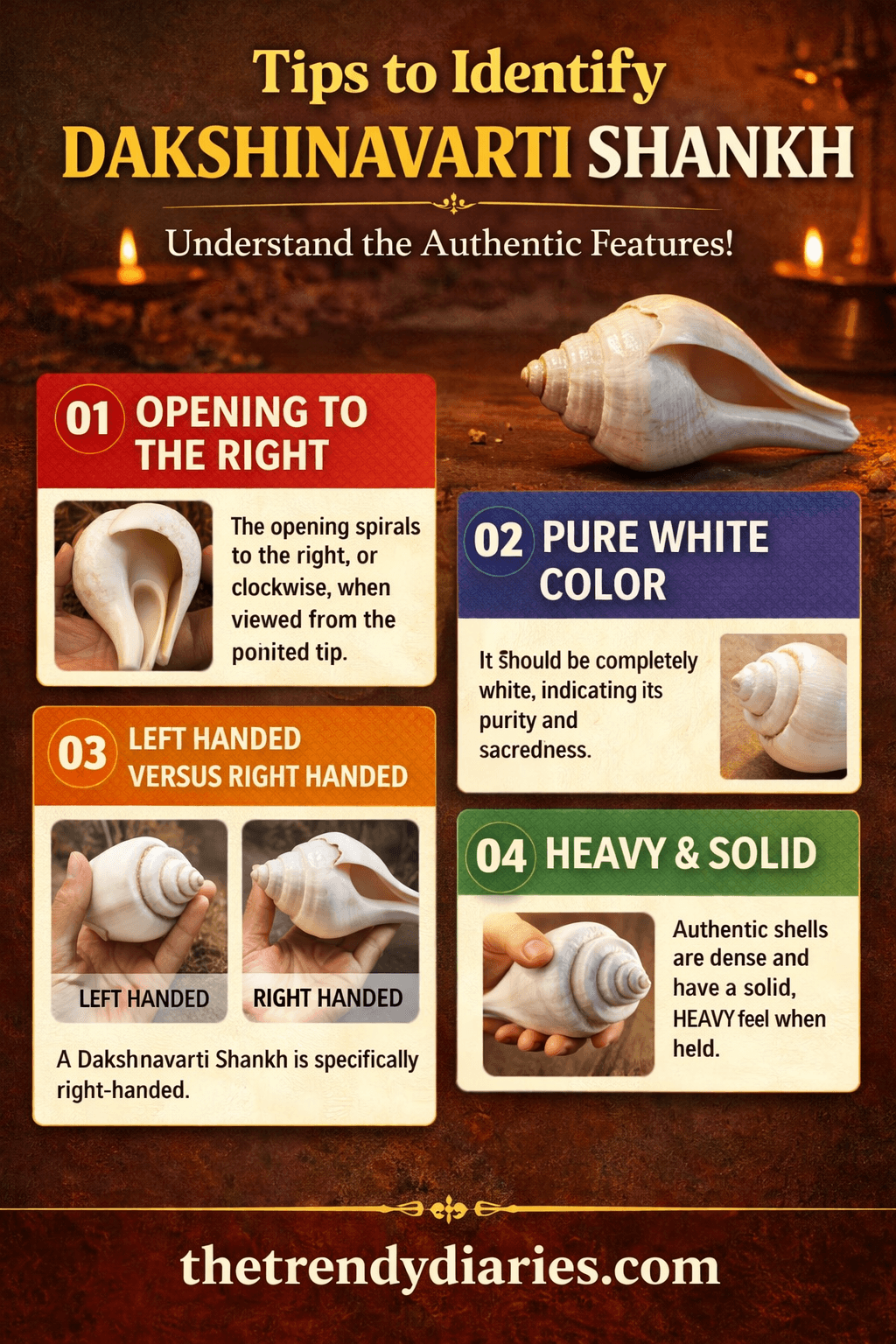 Tips to Identify Dakshinavarti Shankh