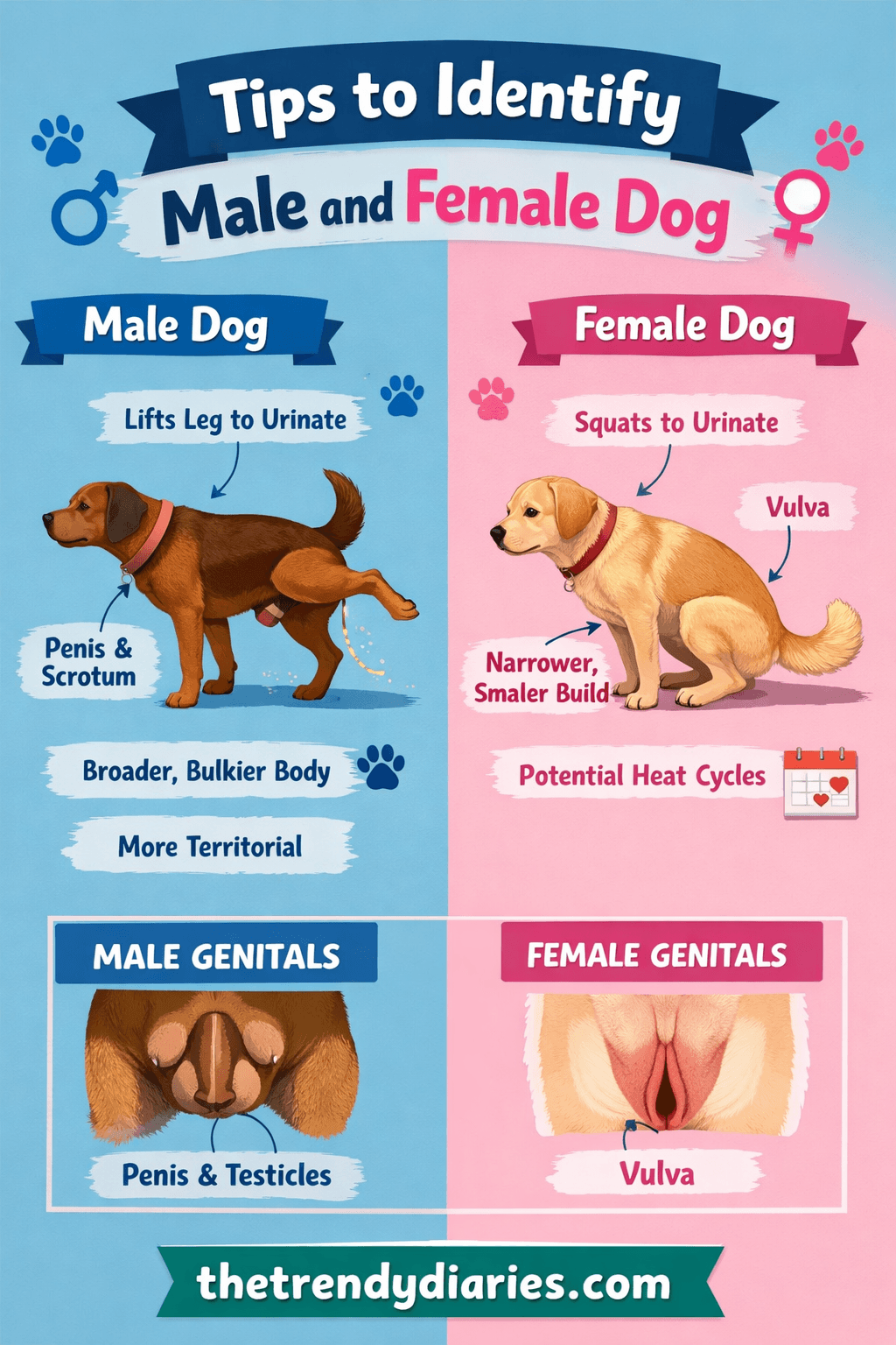 Tips to Identify Male and Female Dog