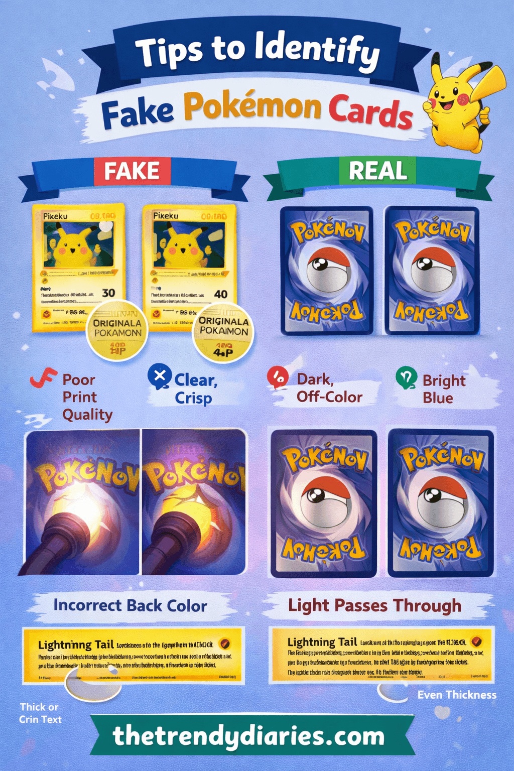Identify Fake Pokémon Cards