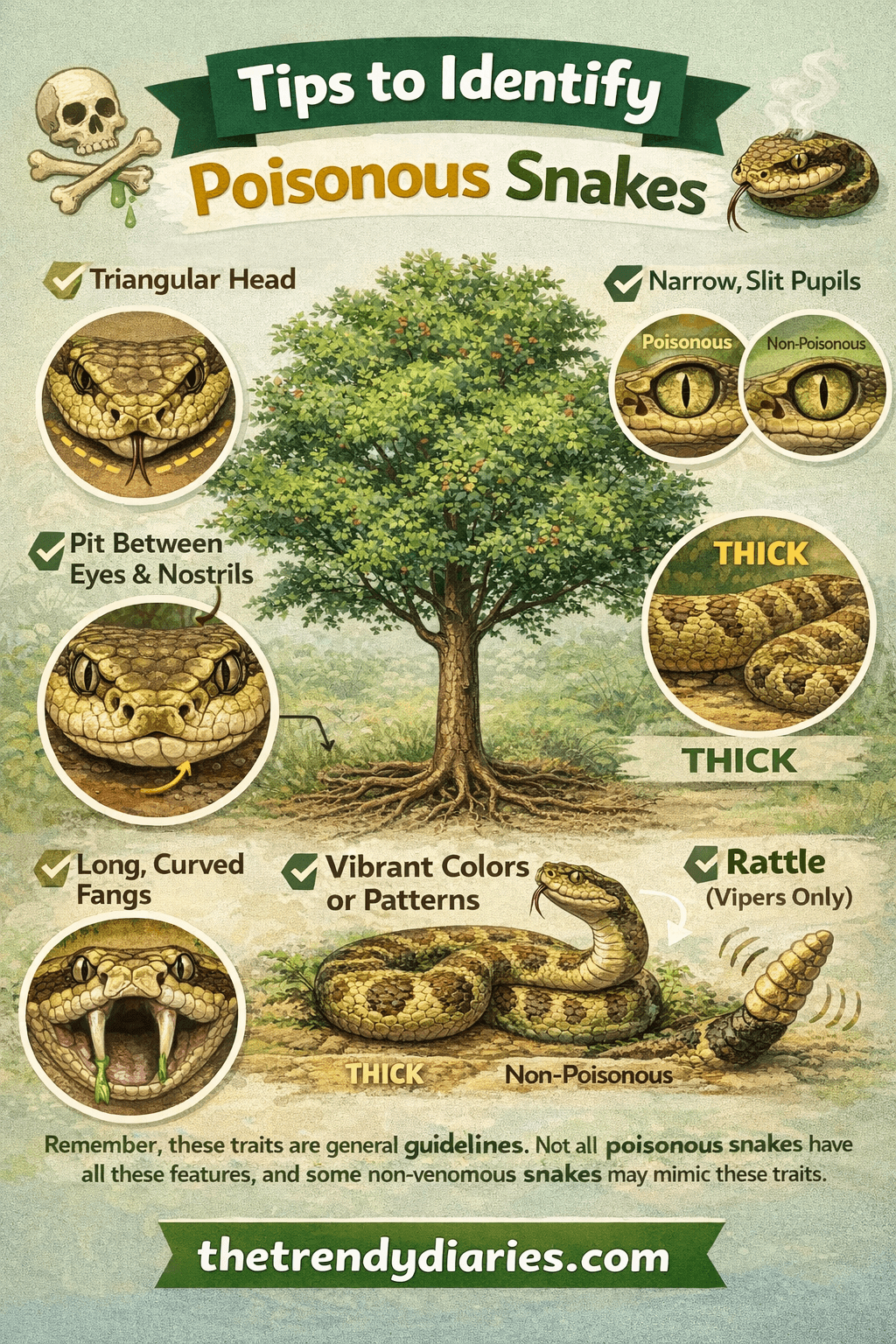 Tips to Identify Poisonous Snakes