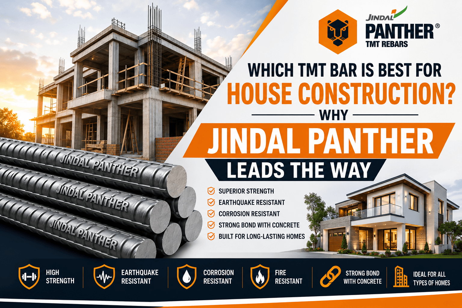 TMT Bar is Best for House Construction